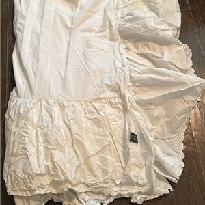 Ralph Lauren white eyelet bedskirt